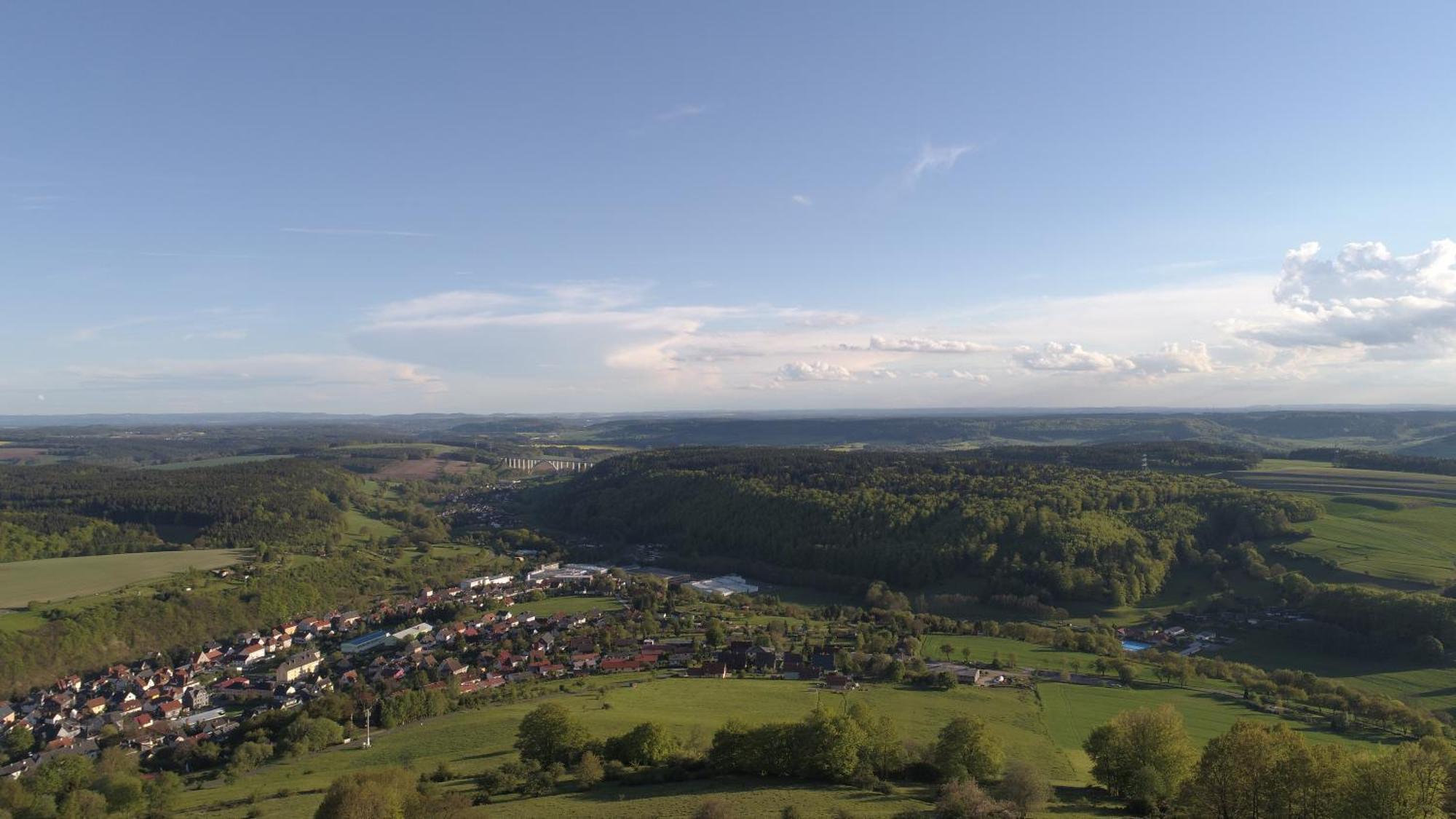 Die Triniushuette "Thueringens Schoenste Aussicht" Rauenstein Kültér fotó