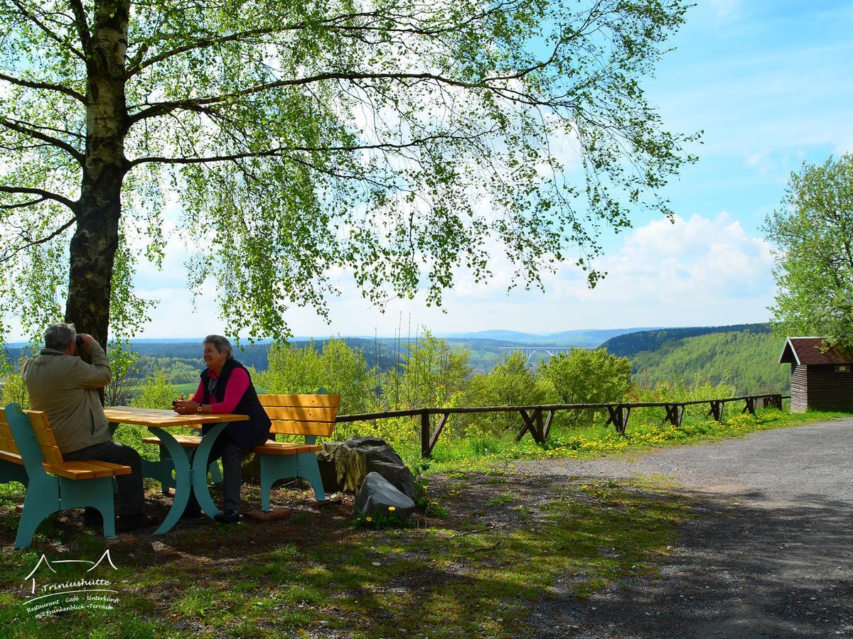 Die Triniushuette "Thueringens Schoenste Aussicht" Rauenstein Kültér fotó