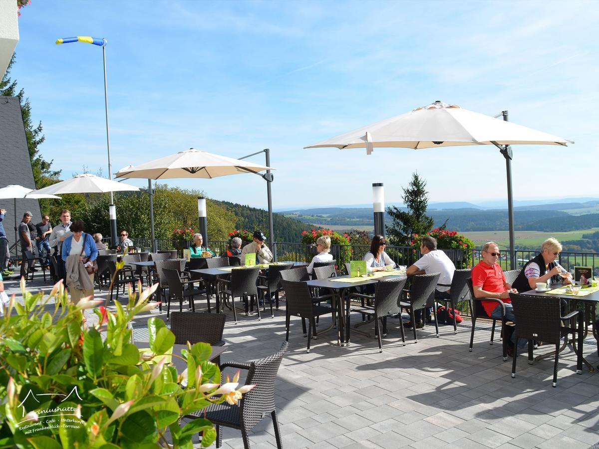 Die Triniushuette "Thueringens Schoenste Aussicht" Rauenstein Kültér fotó